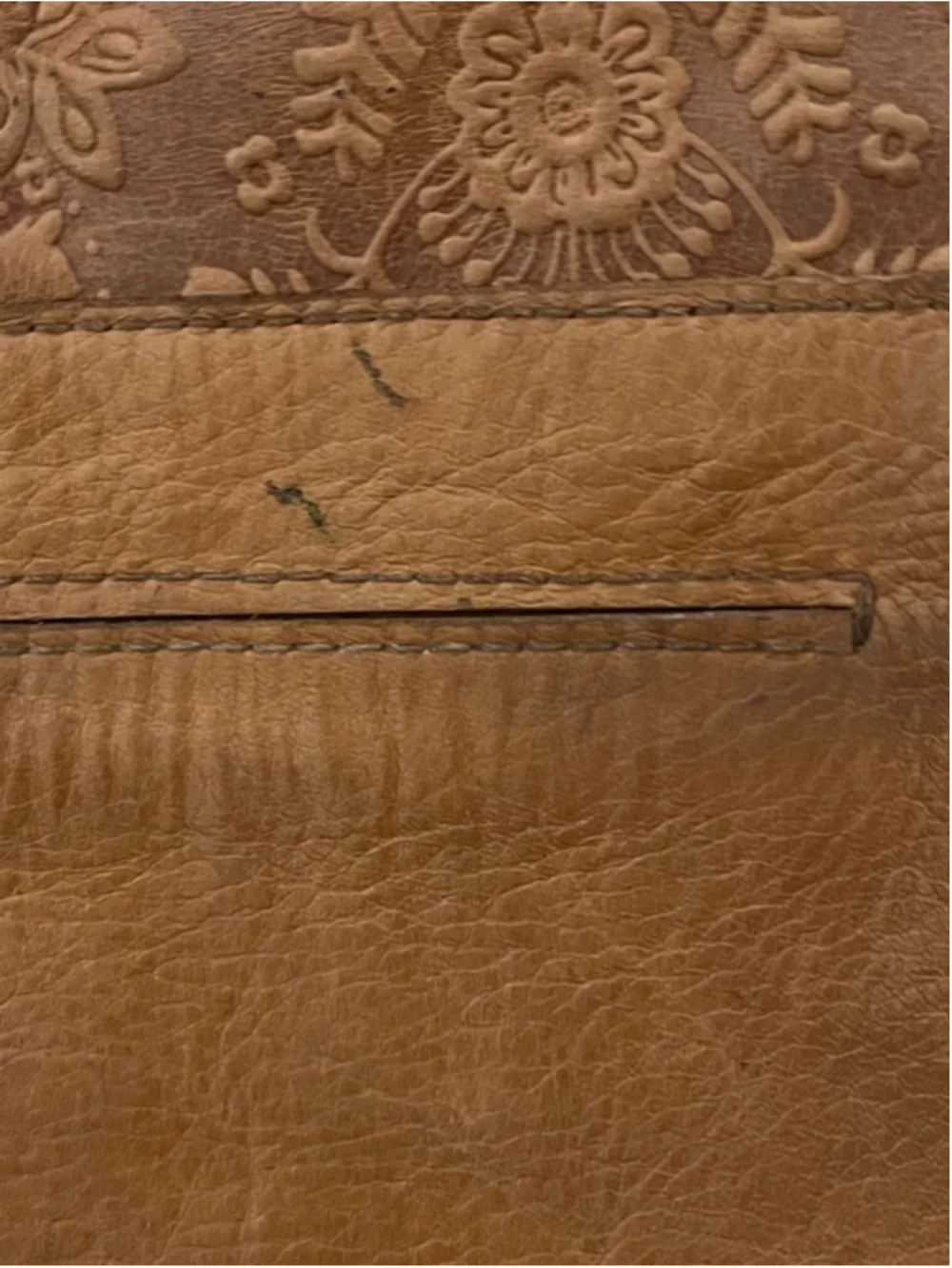 The Sak Brown Embossed Leather Crossbody Bag One Size - Picture 16 of 16